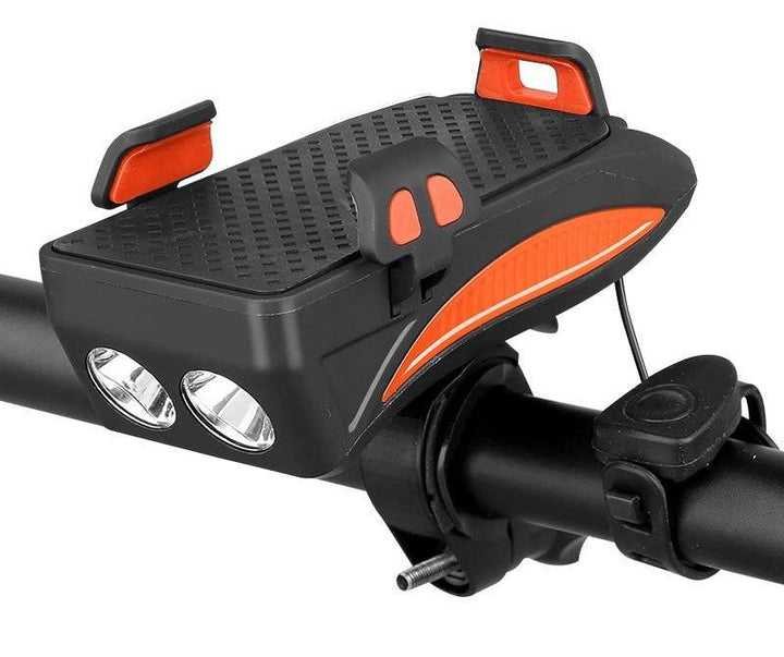 RideHub Bike Mount with Power Bank and LED Lights