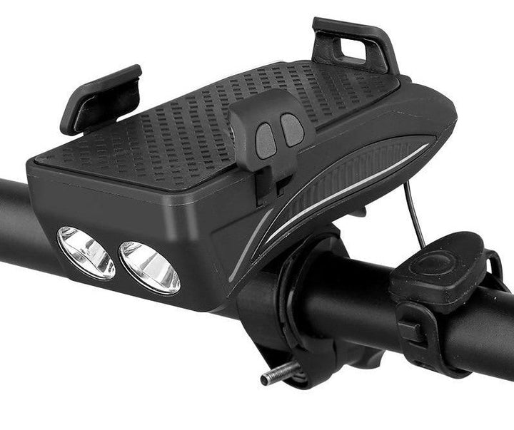 RideHub Bike Mount with Power Bank and LED Lights