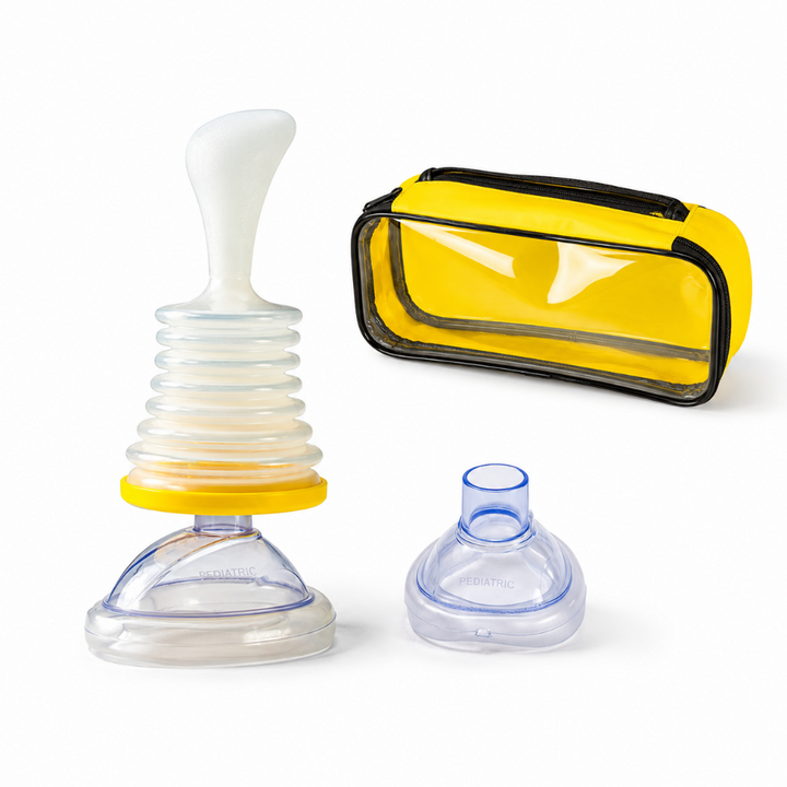 Portable Manual Airway Suction Emergency Kit with Adult & Child Masks