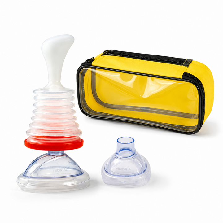 Portable Manual Airway Suction Emergency Kit with Adult & Child Masks