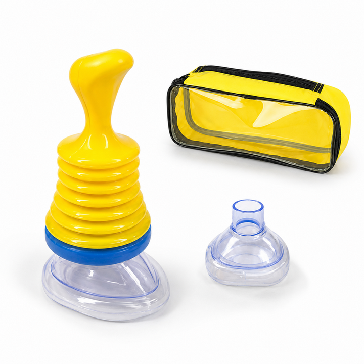 Portable Manual Airway Suction Emergency Kit with Adult & Child Masks