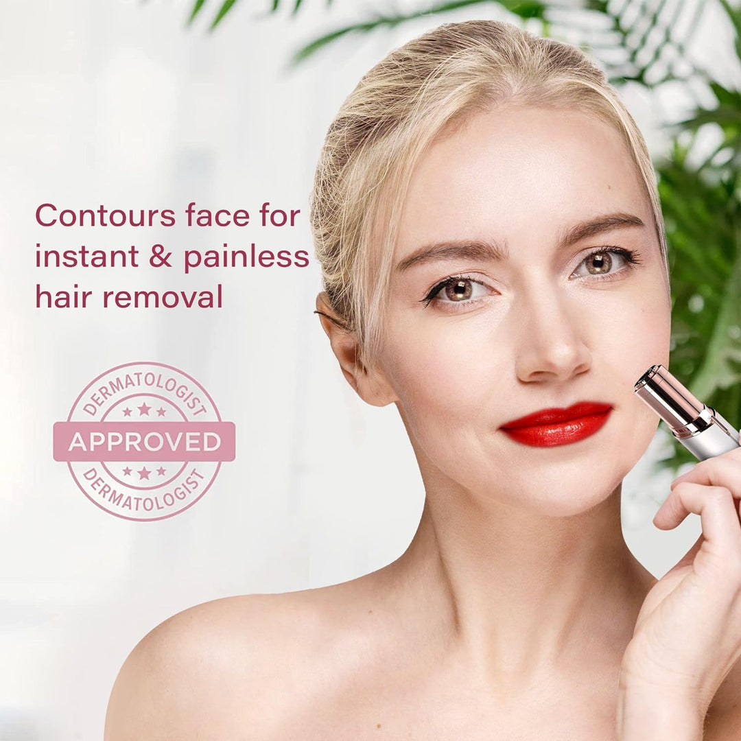 Women's Precision Facial Hair Trimmer - Electric Shaver for Face and Eyebrows