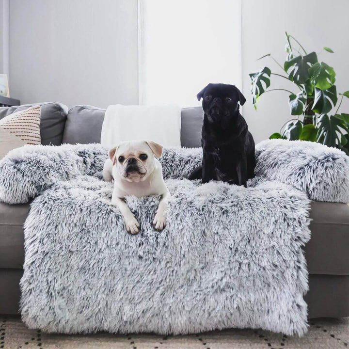 Fluffy Couch Cover Pets Soft Cozy Furniture Protector