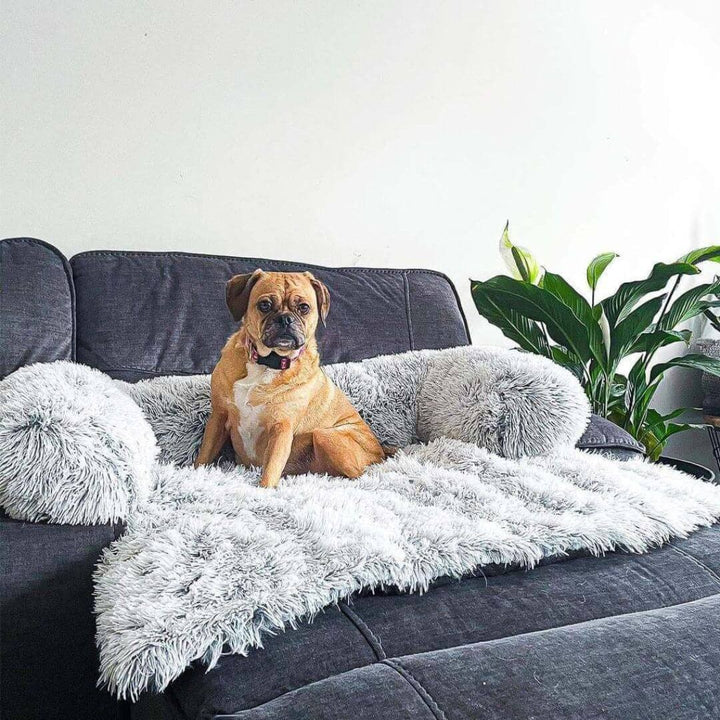 Fluffy Couch Cover Pets Soft Cozy Furniture Protector
