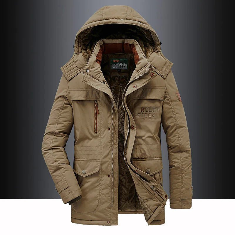 Admire | Mid-Length Hooded Parka with Zip Closure for Men | Ideal for Winter