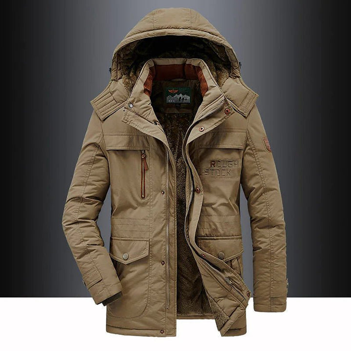 Admire | Mid-Length Hooded Parka with Zip Closure for Men | Ideal for Winter
