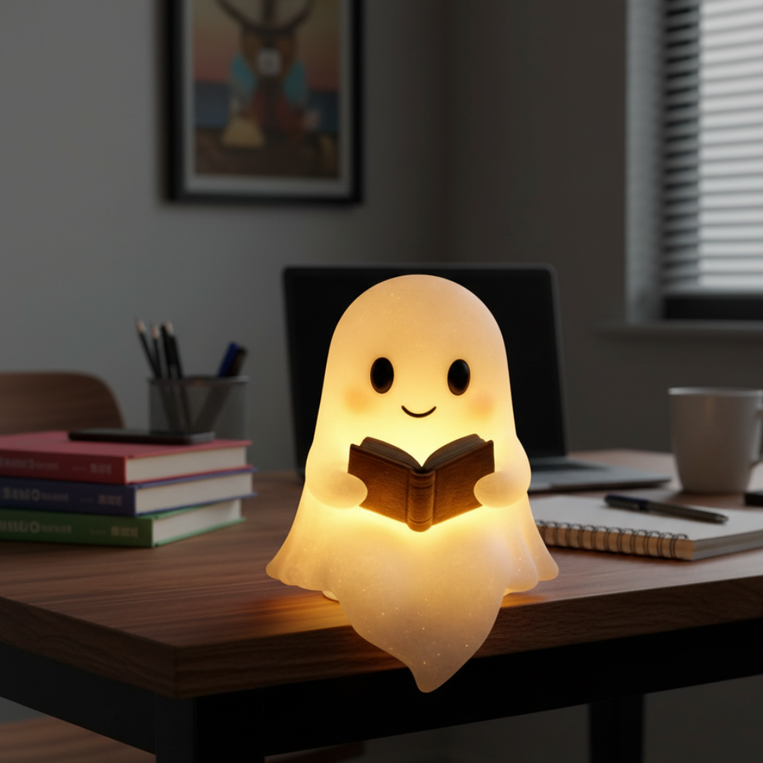 Cozy Ghost Ambient LED Table Lamp with Warm Glow