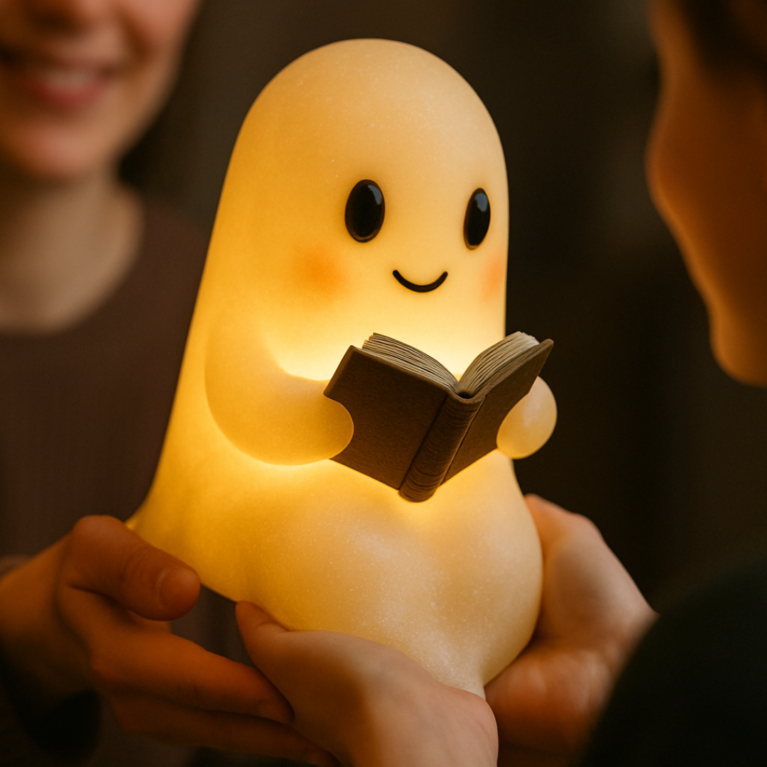 Cozy Ghost Ambient LED Table Lamp with Warm Glow