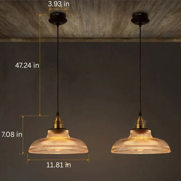 Radiant Glass Pendant Ceiling Light - Modern Hanging Fixture