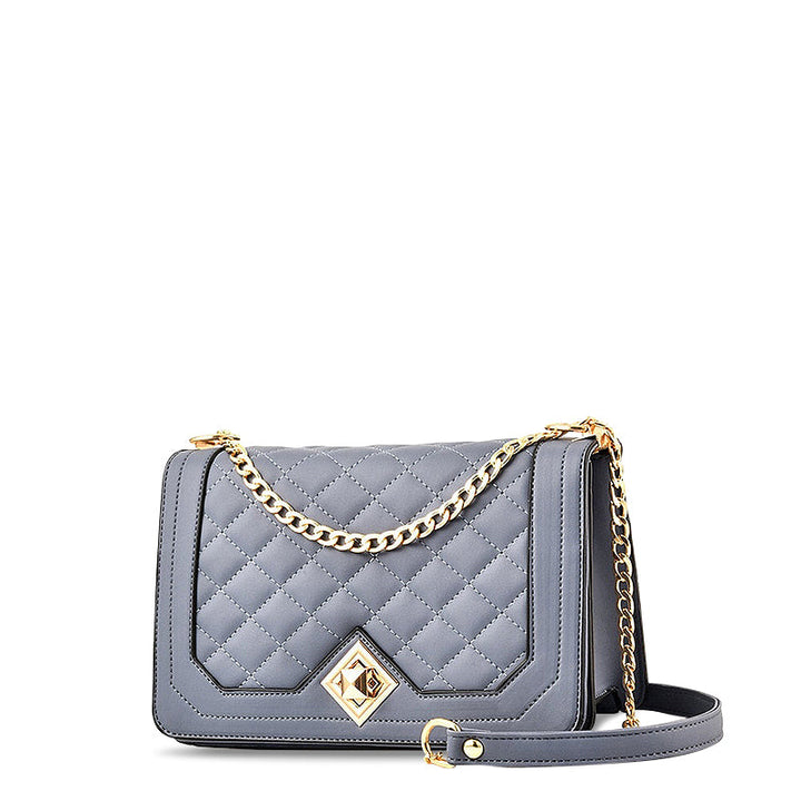 Vivienne – Quilted Chain Crossbody Bag, Small Shoulder Bag