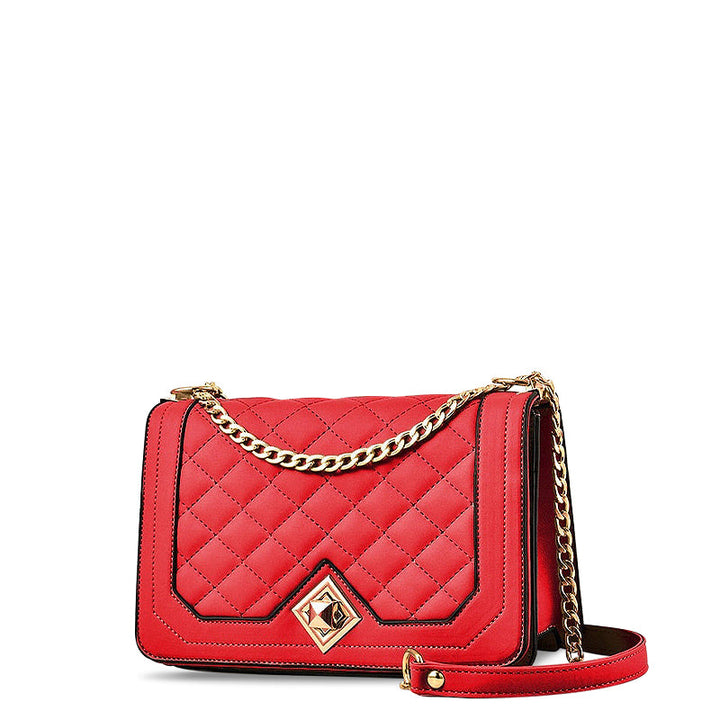 Vivienne – Quilted Chain Crossbody Bag, Small Shoulder Bag