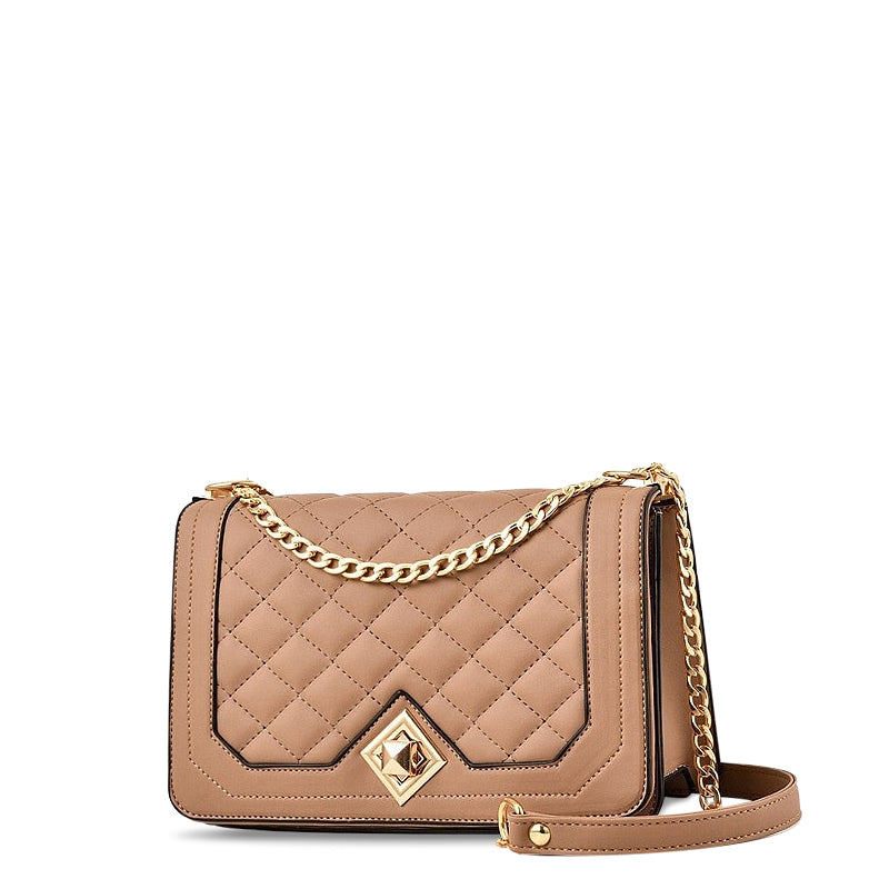Vivienne – Quilted Chain Crossbody Bag, Small Shoulder Bag