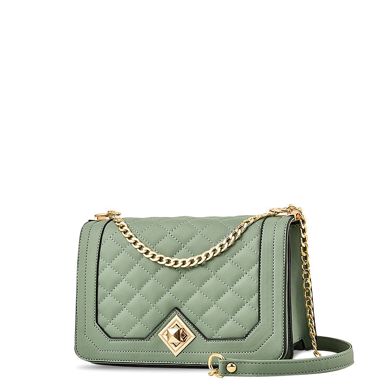 Vivienne – Quilted Chain Crossbody Bag, Small Shoulder Bag
