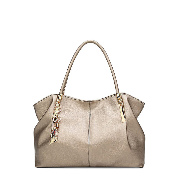 Harlow – Large Vegan Cowhide Shoulder Handbag