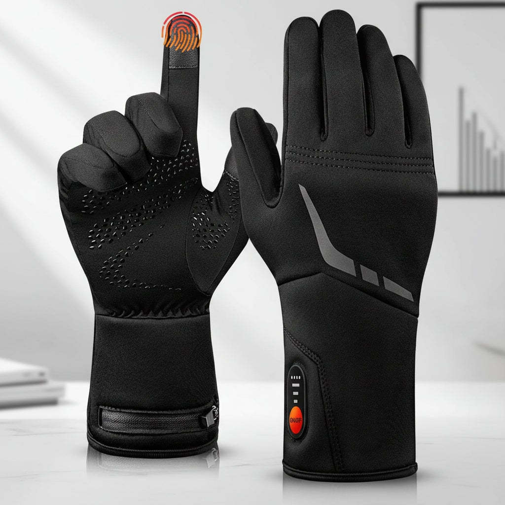 Premium Battery-Powered Winter Gloves with Touchscreen – Waterproof & Heated