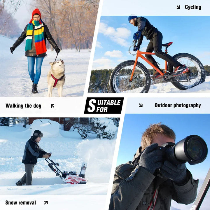 Premium Battery-Powered Winter Gloves with Touchscreen – Waterproof & Heated