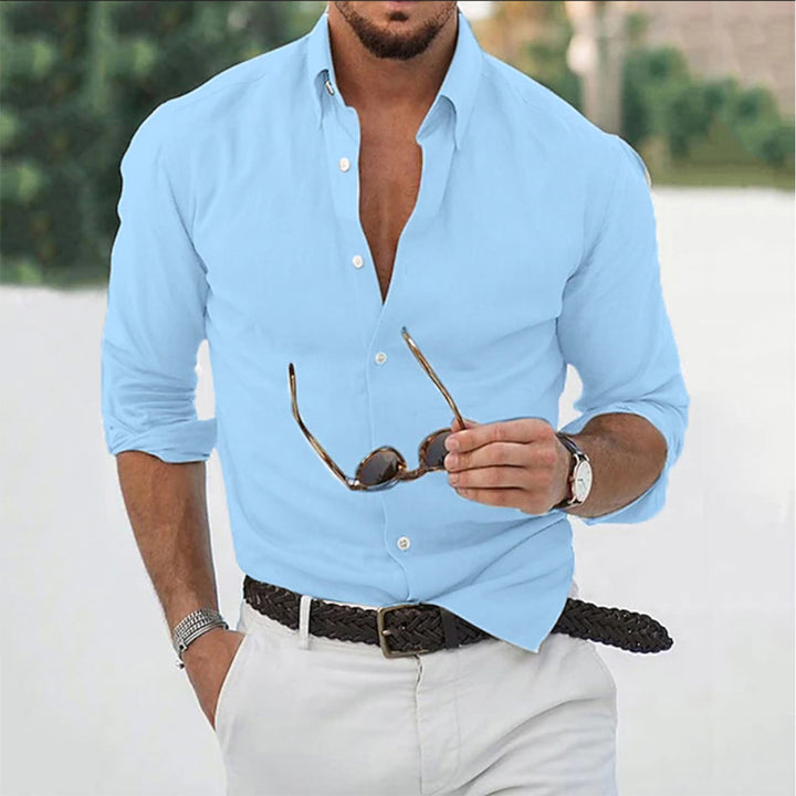 Men's Long Sleeve Shirt Casual Formal