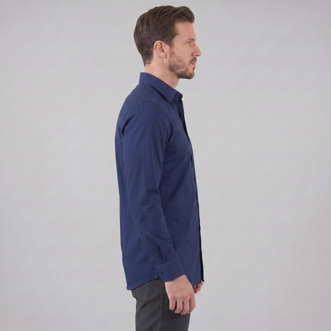 Men's Slim Fit Long Sleeve Shirt