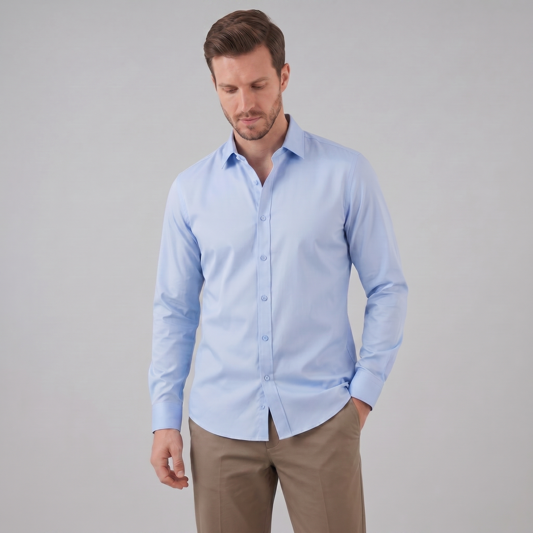 Men's Slim Fit Long Sleeve Shirt