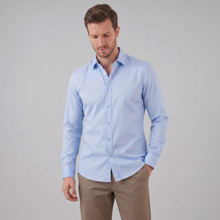 Men's Slim Fit Long Sleeve Shirt