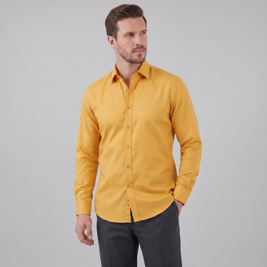 Men's Slim Fit Long Sleeve Shirt