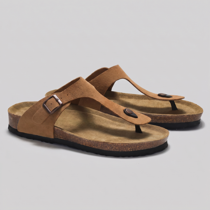 Men's Slippers with Buckle