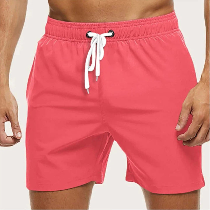 Men's Quick-Drying Swim Shorts with Elastic Waist for the Beach