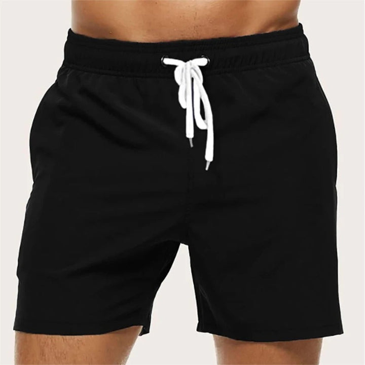 Men's Quick-Drying Swim Shorts with Elastic Waist for the Beach