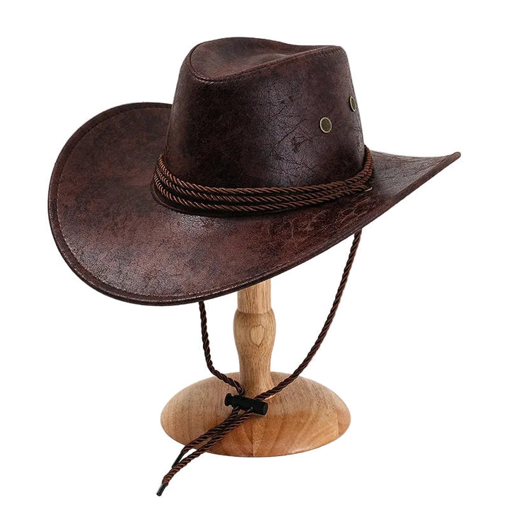 Men's Cowboy Hat with Wide Brim