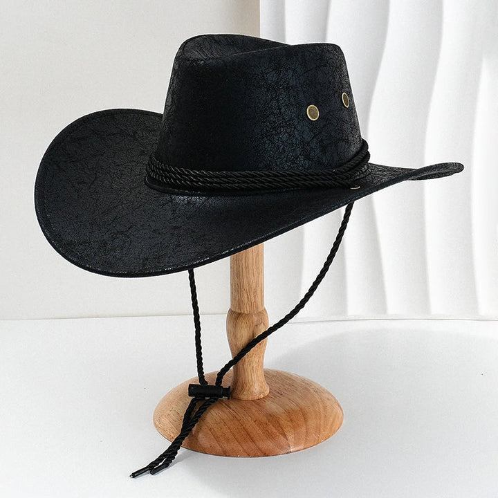 Men's Cowboy Hat with Wide Brim