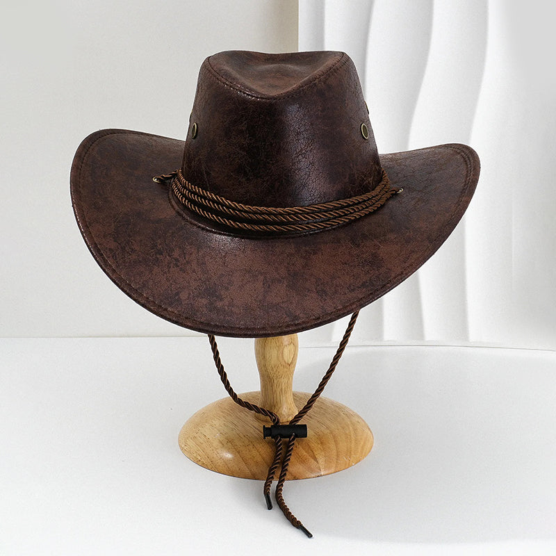 Men's Cowboy Hat with Wide Brim