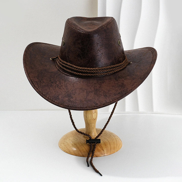Men's Cowboy Hat with Wide Brim