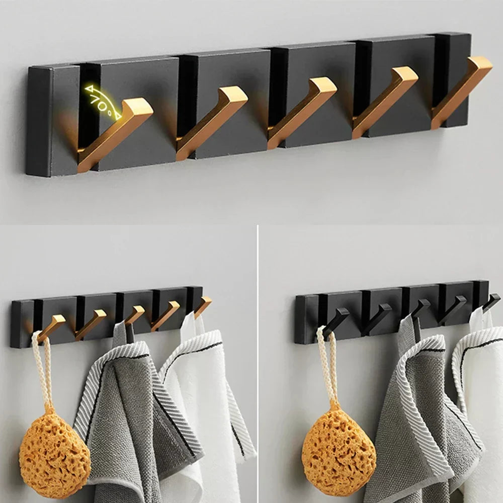 Folding Hook Stainless Steel – Luxury Foldable Wall Hook for Coats, Bags, and Towels