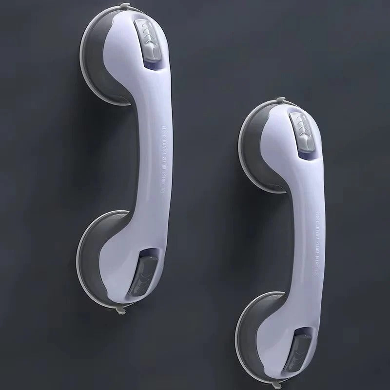 Premium Suction Cup Bathroom Grip Handle with Locking Latches