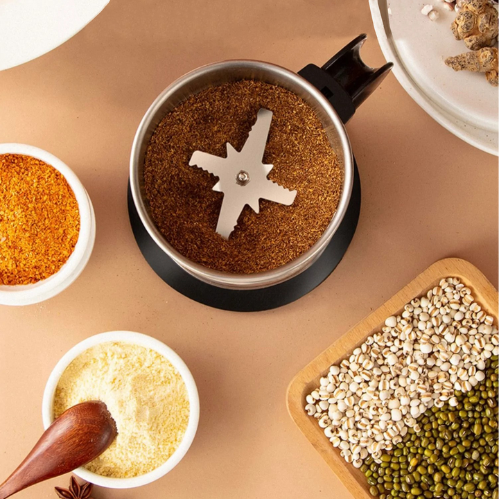 Compact Stainless Steel Electric Grinder – Coffee, Spices & More