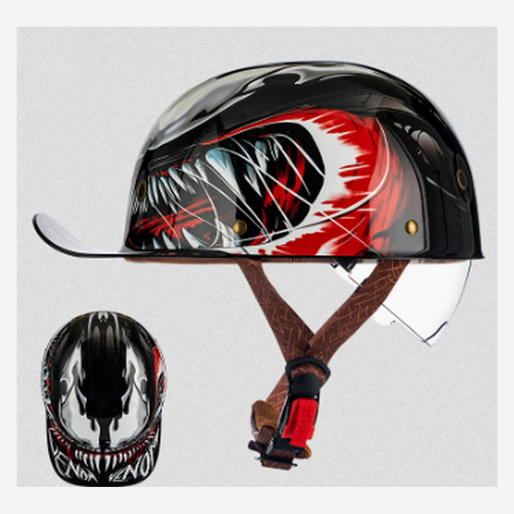 Urban Commuter Half-Shell Motorcycle Helmet with DOT & ECE Certification