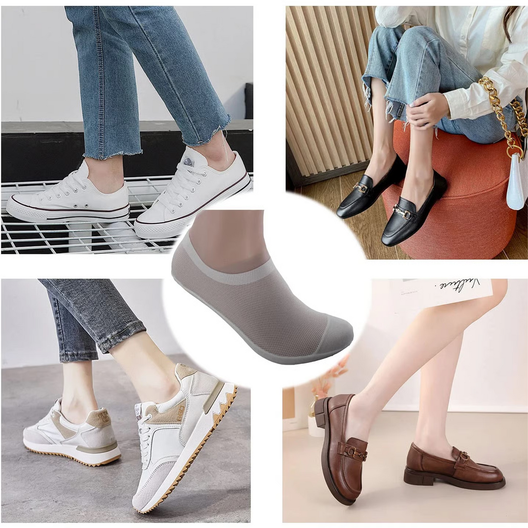 InvisiSoft – No-Slip Combed Cotton Hidden Socks