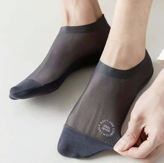 InvisiSoft – No-Slip Combed Cotton Hidden Socks