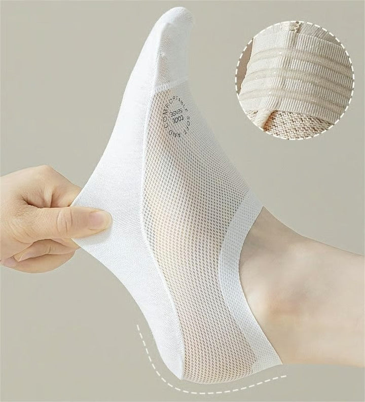 InvisiSoft – No-Slip Combed Cotton Hidden Socks