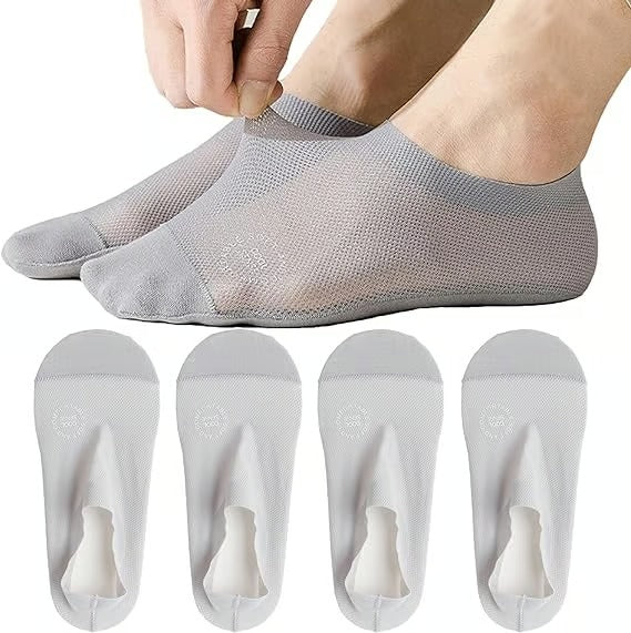InvisiSoft – No-Slip Combed Cotton Hidden Socks