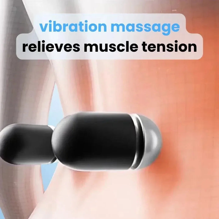 Back Pain Massager with Heat & Vibration Massage, Back Support for Sciatica Relief, Lumbar Pain & Posture Correction – 3-in-1 Home Treatment
