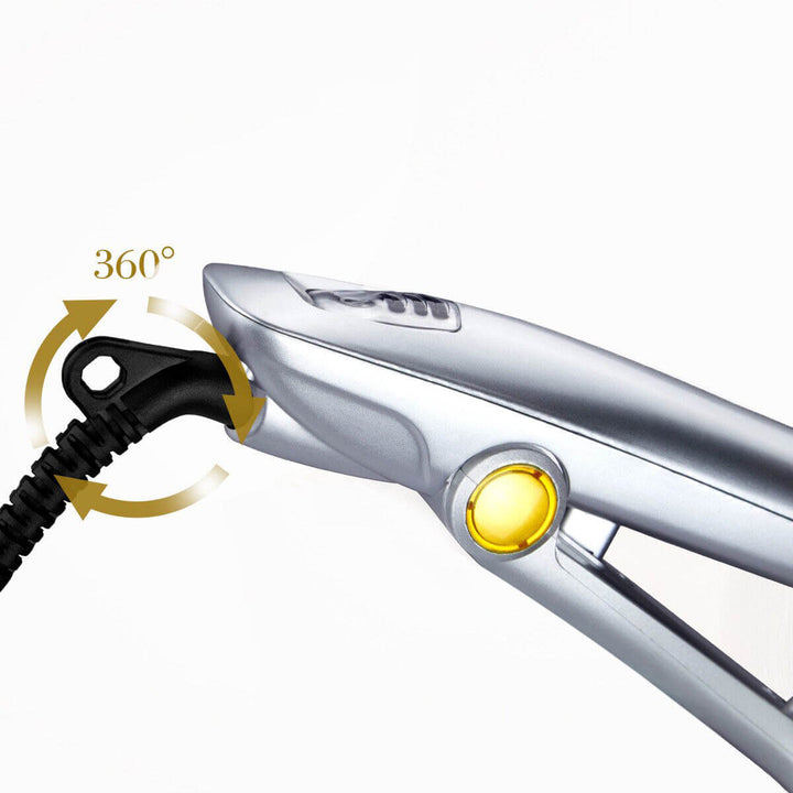 StyleTwist 2-in-1 Rotating Hair Styler Curling Iron & Straightener