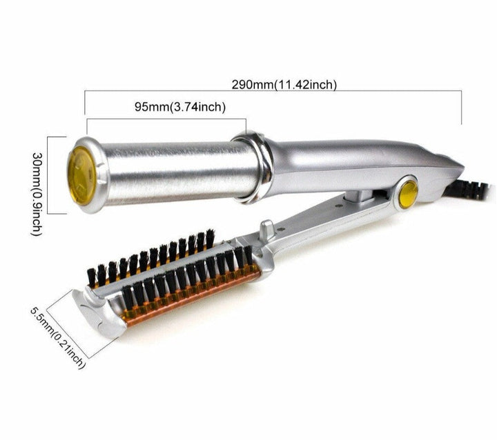 StyleTwist 2-in-1 Rotating Hair Styler Curling Iron & Straightener