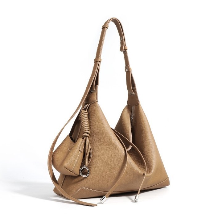 Tulum – Women's Leather Hobo Bag with Knotted Strap & Tassel Detail