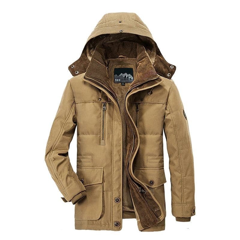 Alpine Hooded Winter Coat - Men's Zip-Up Design