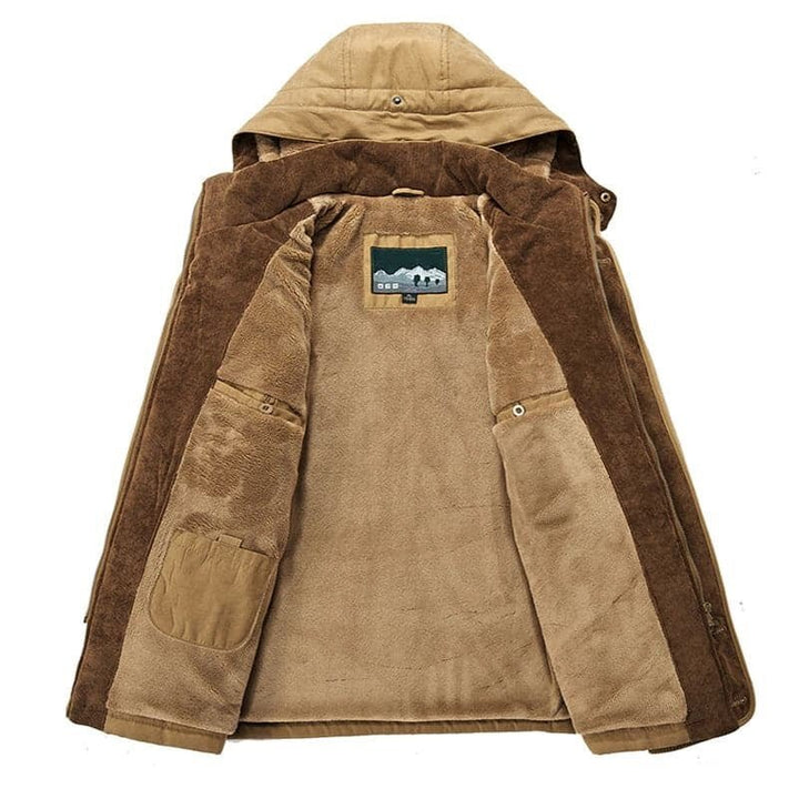 Alpine Hooded Winter Coat - Men's Zip-Up Design