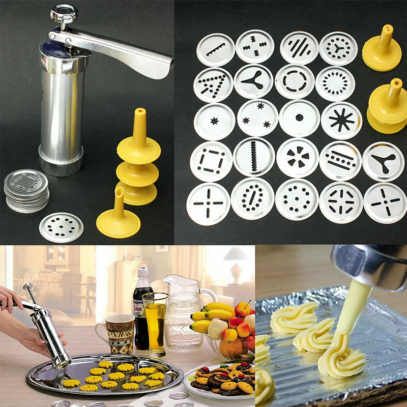 Multifunctional Stainless Steel Cookie Press for Perfect Results