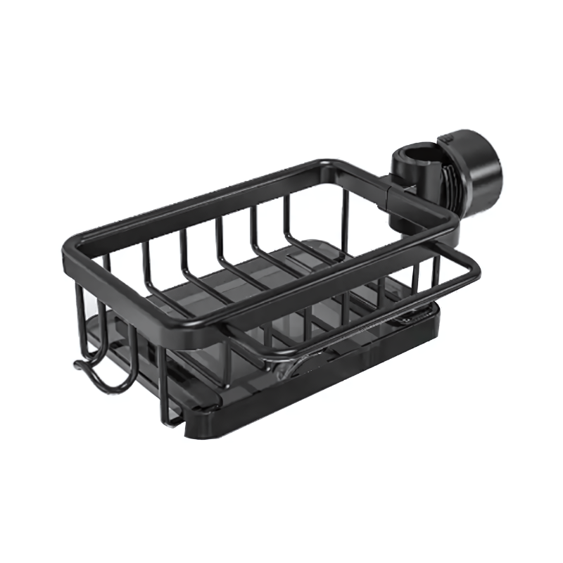 Kitchen Sink Basket Organizer Black Metal Storage Caddy Soap