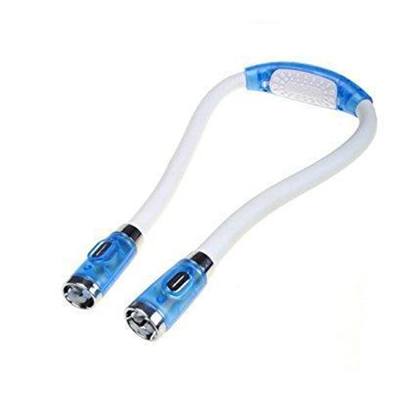 Flexible hands-free knitting and crochet lamp – LED neck lamp for crafting and reading