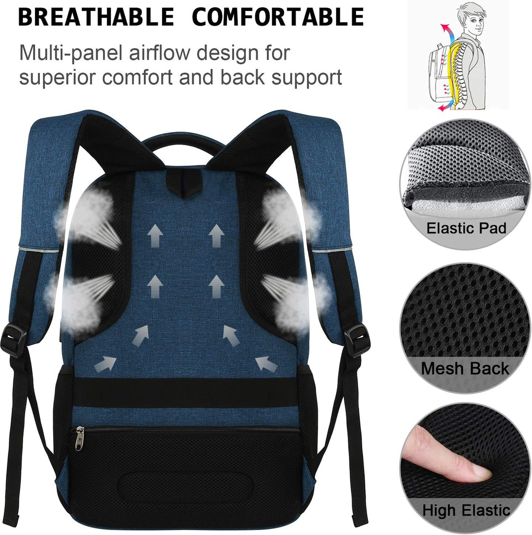 TravelGuard Pro Laptop Backpack with USB Charging Port